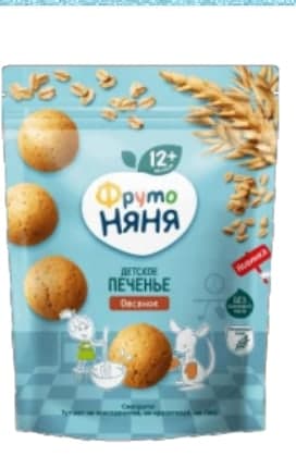 ФрутоНяня Печенье овсяное, 120 г