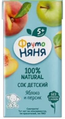 ФрутоНяня Сок из яблок и персиков