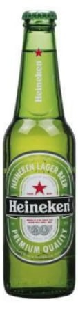 Heineken beer in bottles
