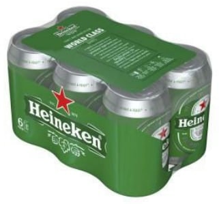 Heineken beer in cans