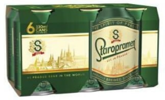 Staropramen in can