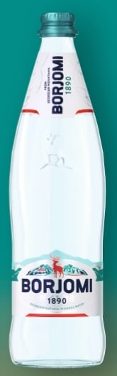 BORJOMI 0,75 л, стекл. бутылка