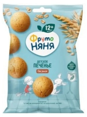 ФрутоНяня Печенье овсяное, 50 г