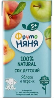 ФрутоНяня Сок из яблок и персиков