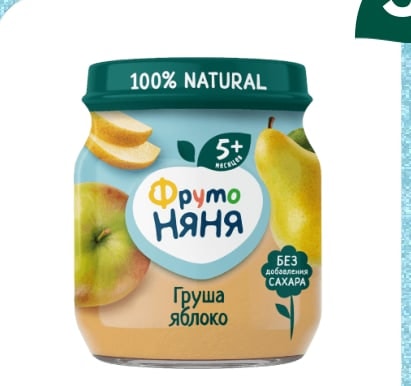 Пюре из груш и яблок