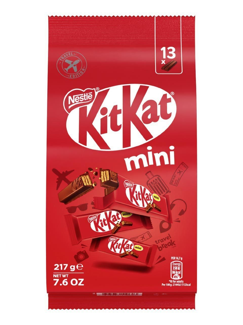 Kit Kat Nestle Mini Snack Bag 217G