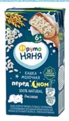 ФрутоНяня Кашка молочная - рисовая