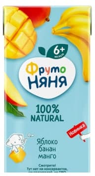 ФрутоНяня Нектар из яблок, бананов и манго