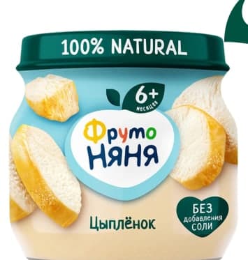 ФрутоНяня Пюре из мяса цыплят
