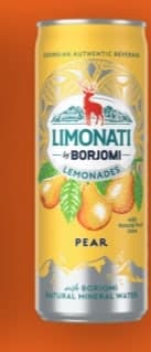 Лимонад «Limonati by BORJOMI» Груша, 0,33 л, ж/б